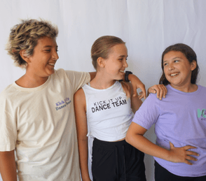 Kick It Up dancers in the studio